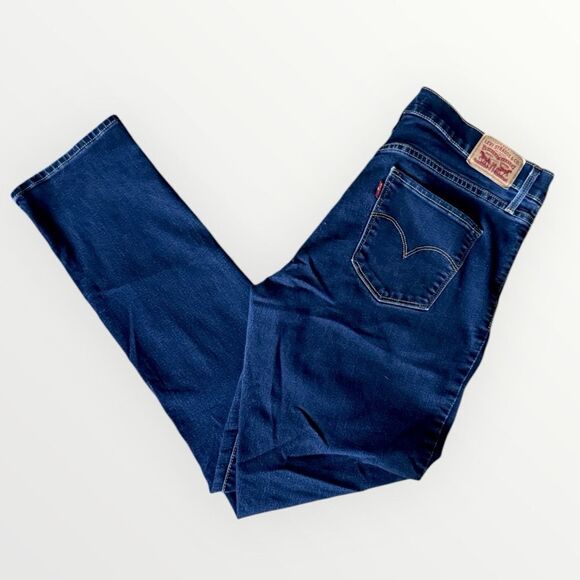 Levi’s Women’s 312 SHAPING SLIM Dark Wash Denim Jeans Sz  32x 30 - Picture 13 of 13